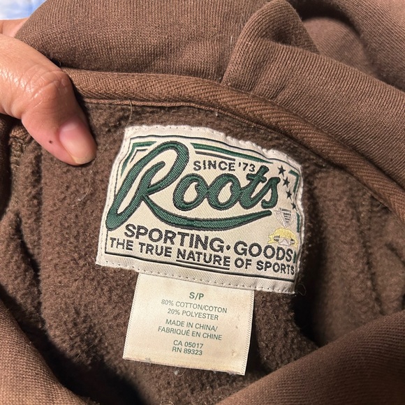 Roots-Hoodie-Brown in Color - Picture 2 of 3
